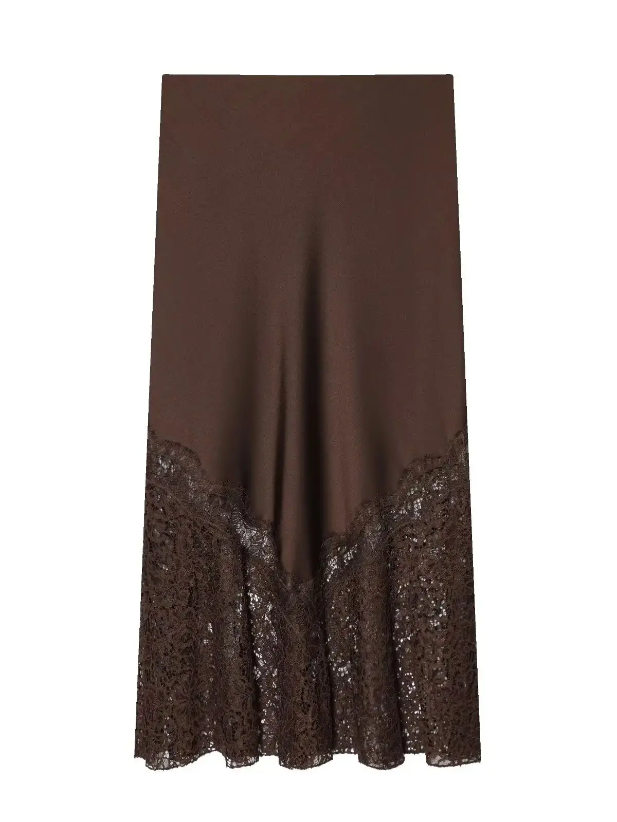 jupe longue marron pour femme