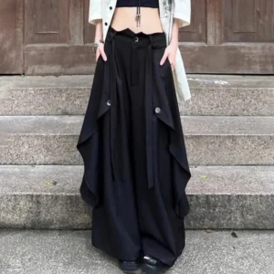 Jupe Culotte Noire Style Gothique